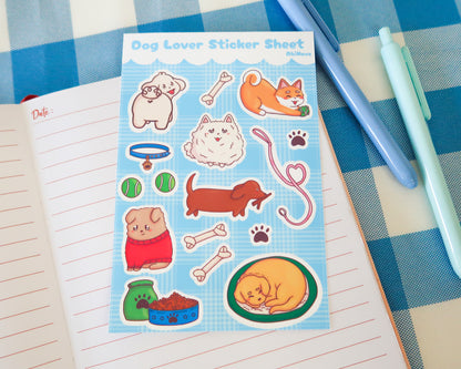 Cute Dog Sticker Sheet