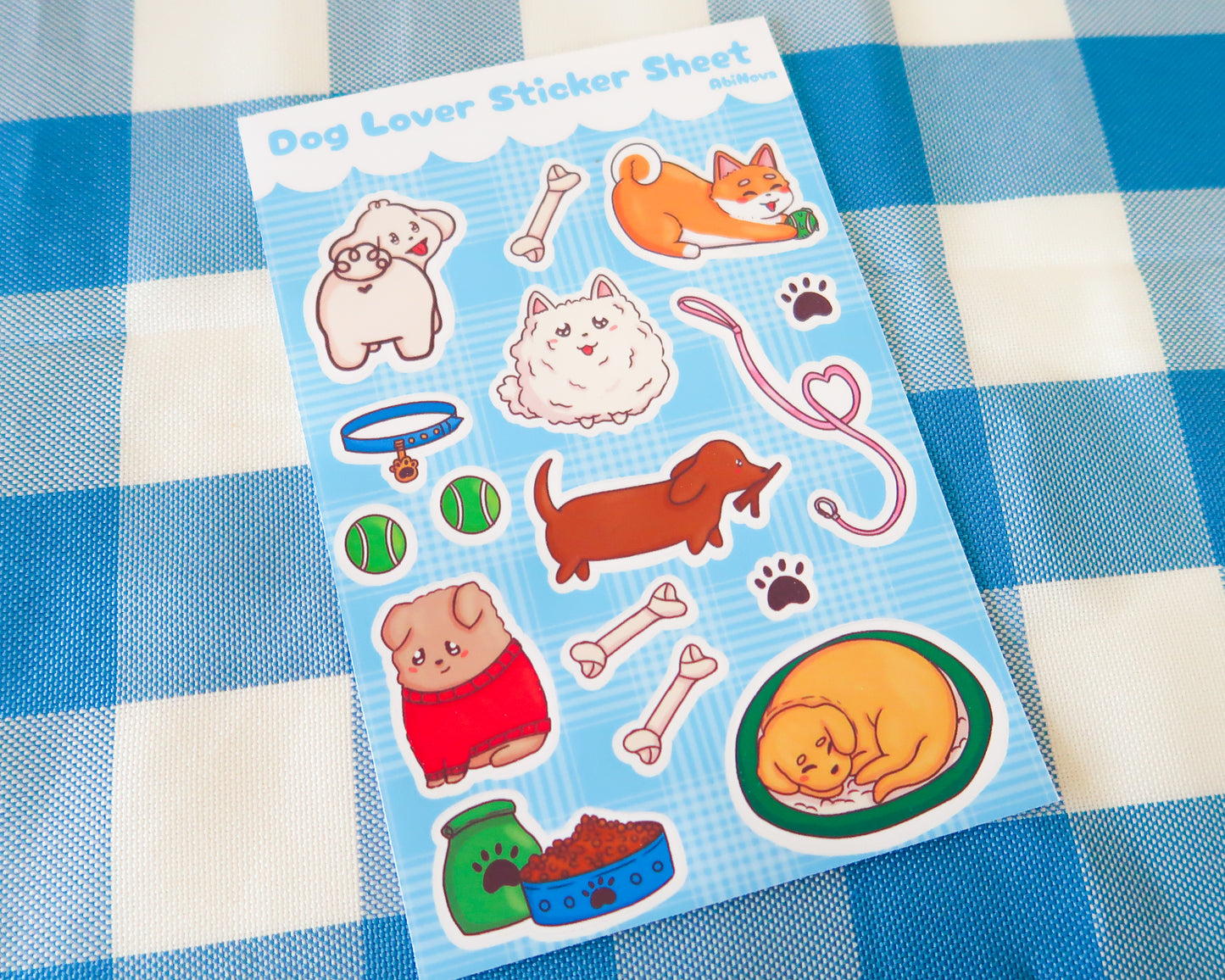 Cute Dog Sticker Sheet