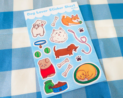 Cute Dog Sticker Sheet