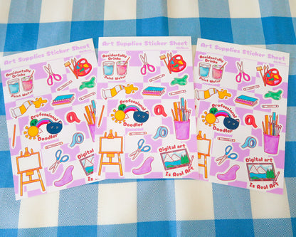 Art & Crafts Sticker Sheet