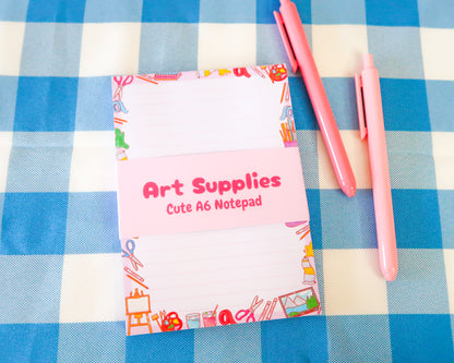 Cute Art & Crafts A6 Notepad