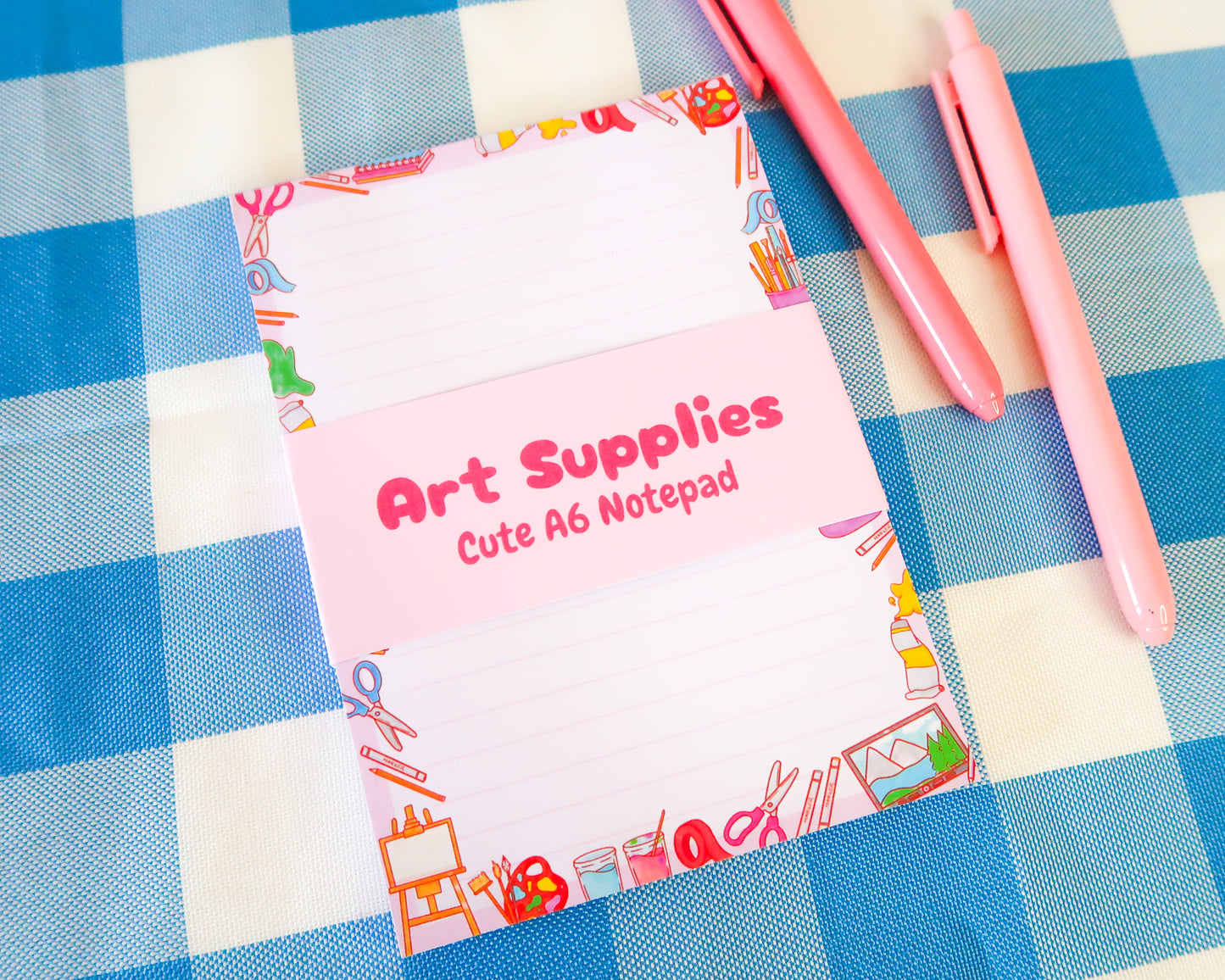 Cute Art & Crafts A6 Notepad