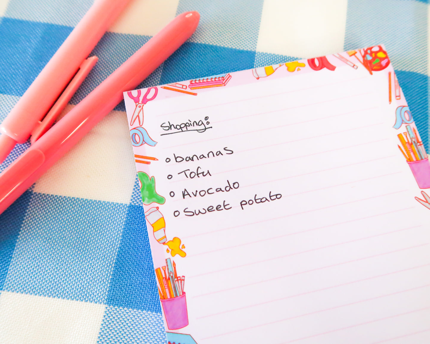Cute Art & Crafts A6 Notepad