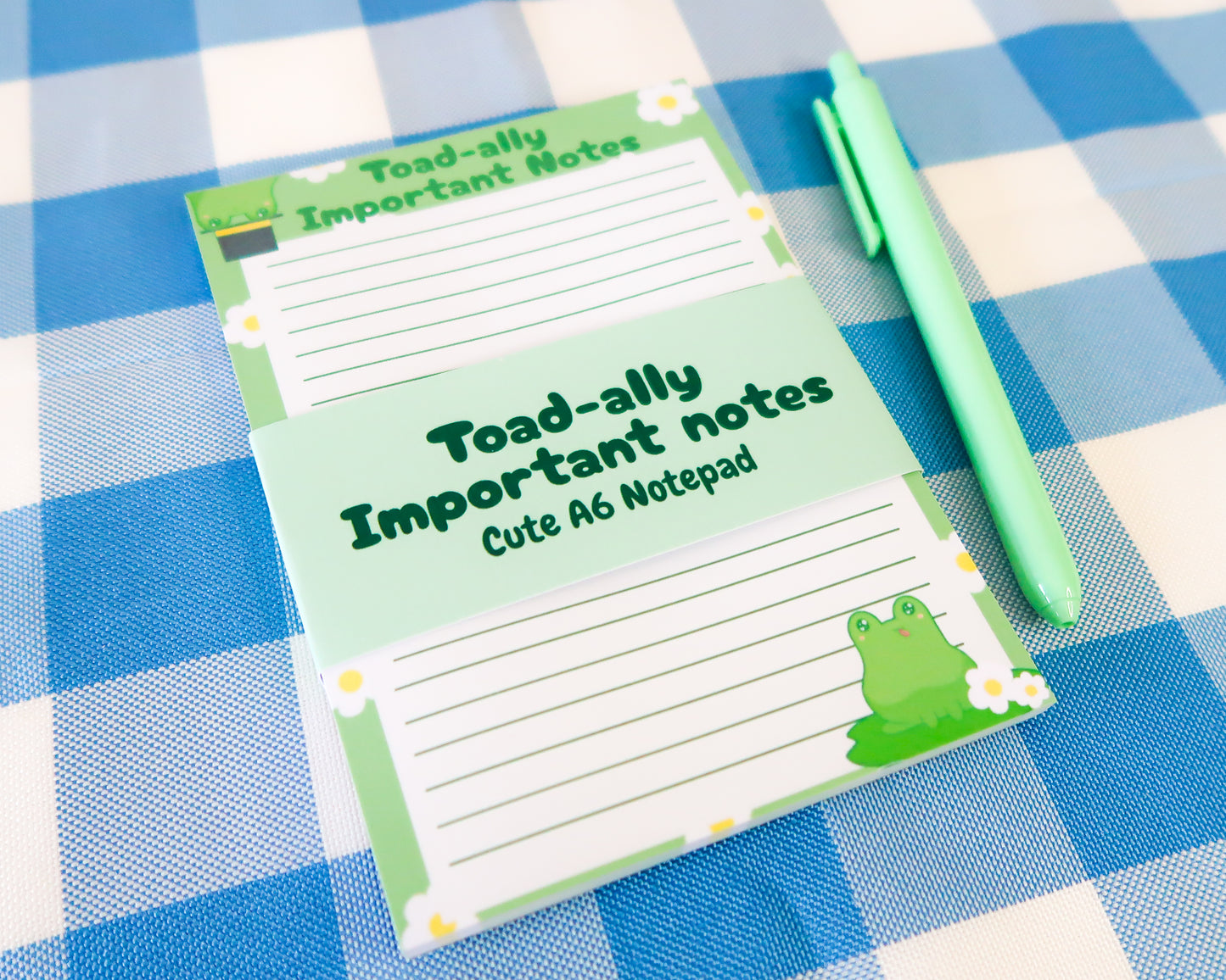 Kawaii Frog A6 Notepad