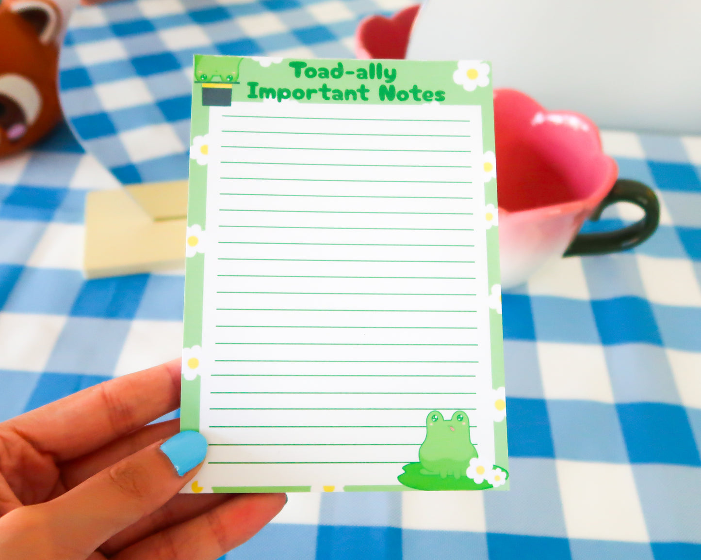 Kawaii Frog A6 Notepad