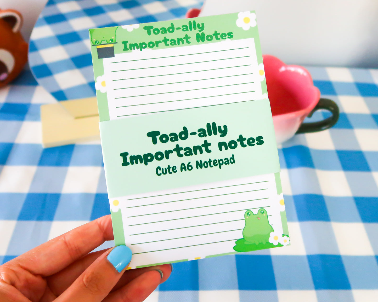 Kawaii Frog A6 Notepad