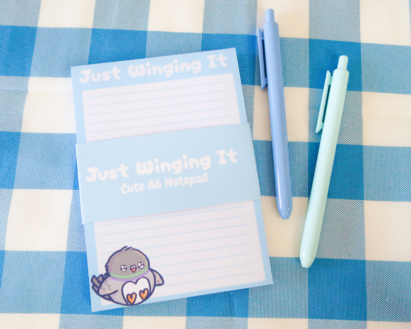 Cute Pigeon A6 Notepad