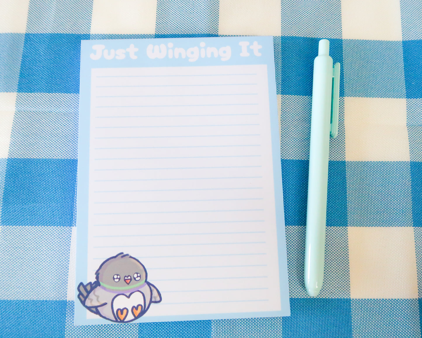Cute Pigeon A6 Notepad