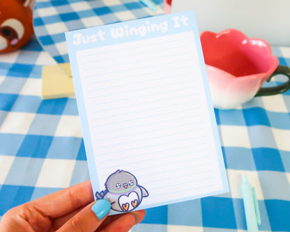 Cute Pigeon A6 Notepad