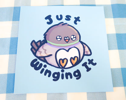 "Just Winging It" Art Print