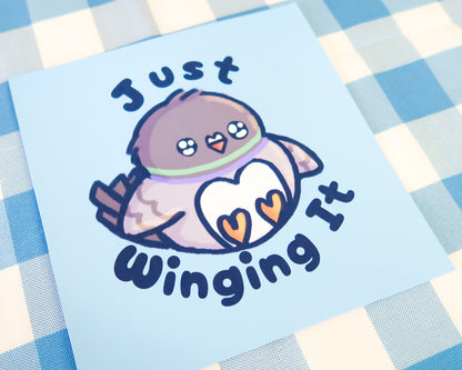 "Just Winging It" Art Print