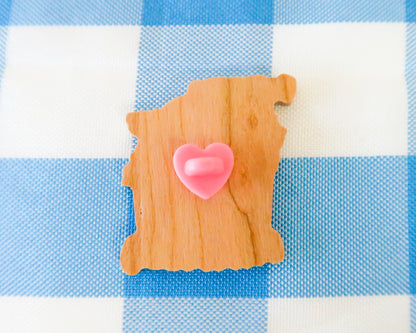 "Everyone Grows Differently" Wooden Pin