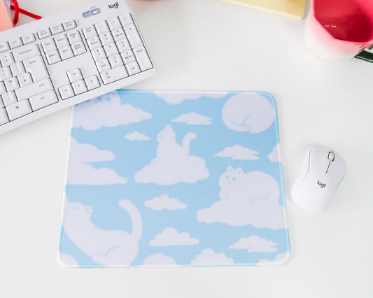 Cat Clouds Mouse Pad
