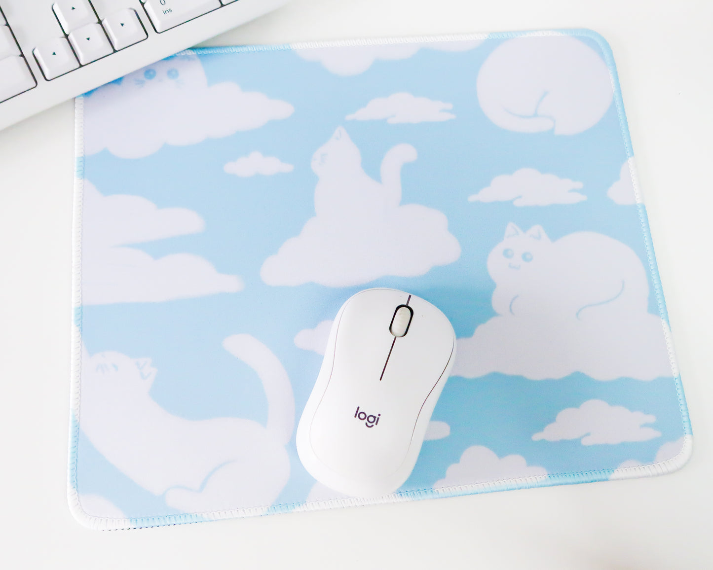 Cat Clouds Mouse Pad