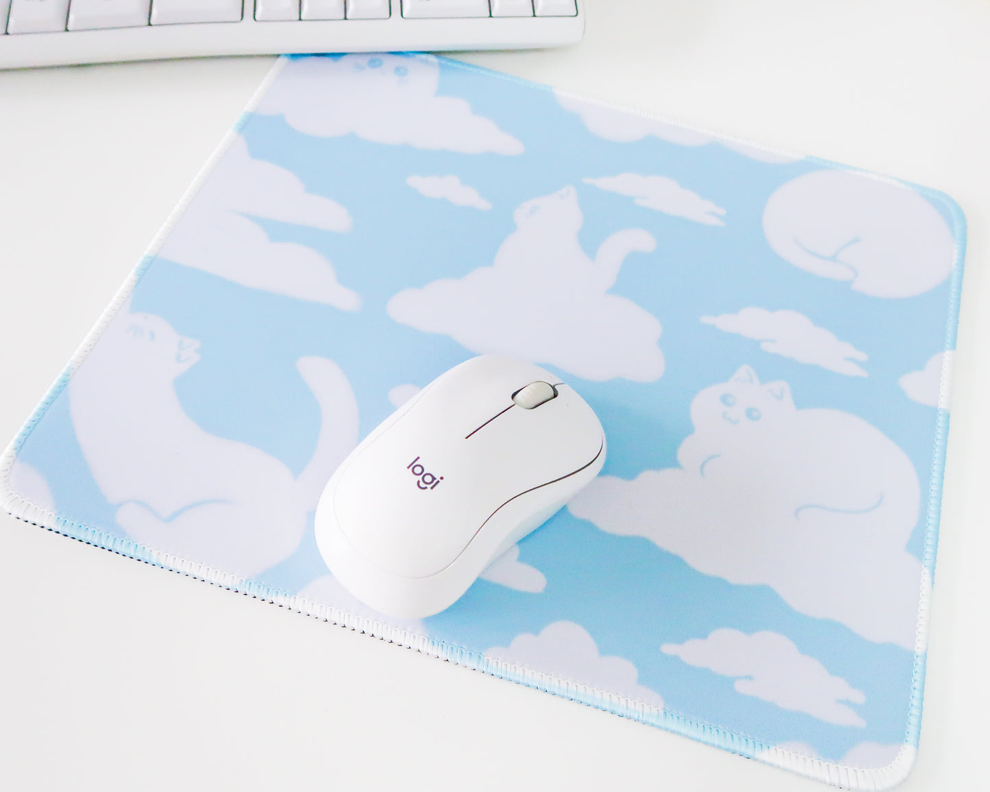 Cat Clouds Mouse Pad