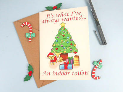 Funny Dog Christmas Card