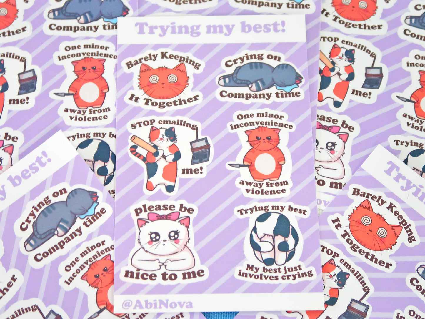 Trying My Best Sticker Sheets