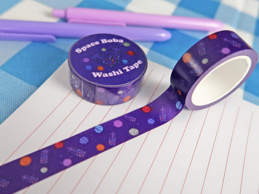 Space Boba Washi Tape