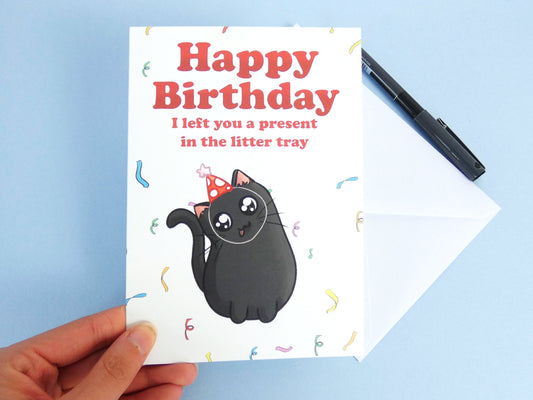 Funny Cat Birthday Card
