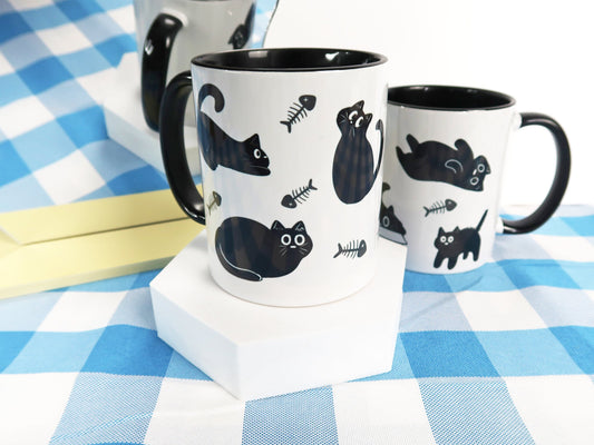Cute Black Cat Mug