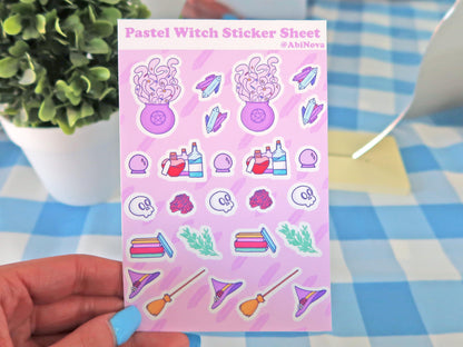 Pastel Witch Sticker Sheet
