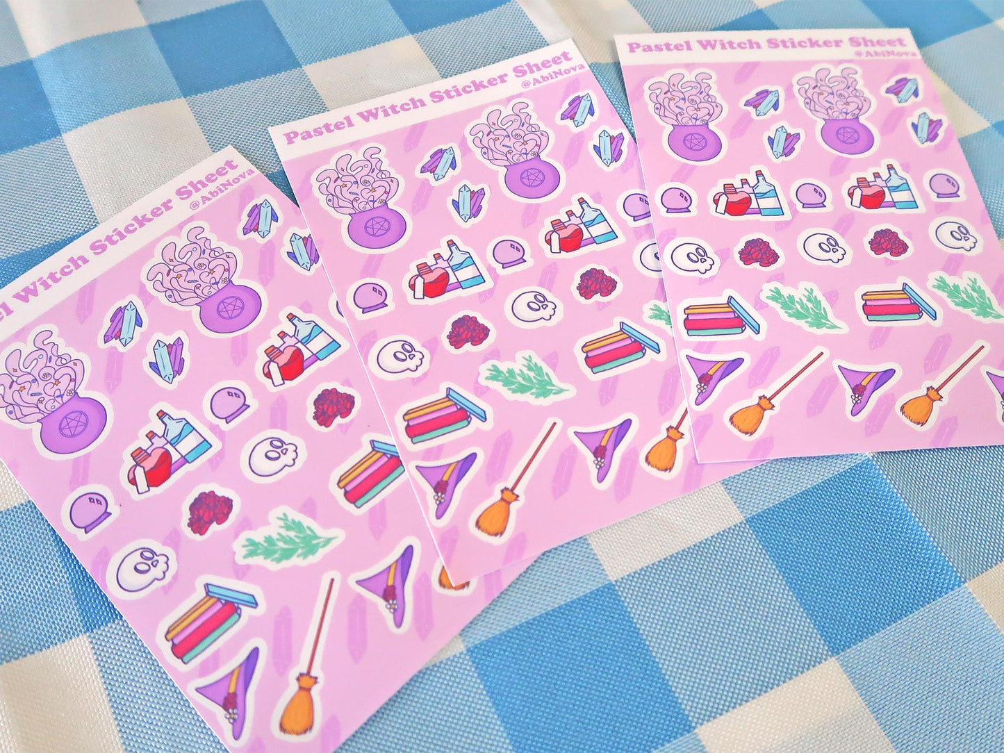 Pastel Witch Sticker Sheet