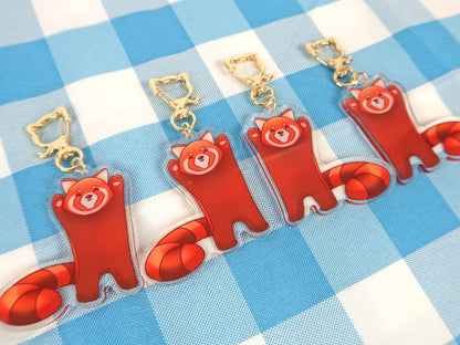 Acrylic Red Panda Keychains