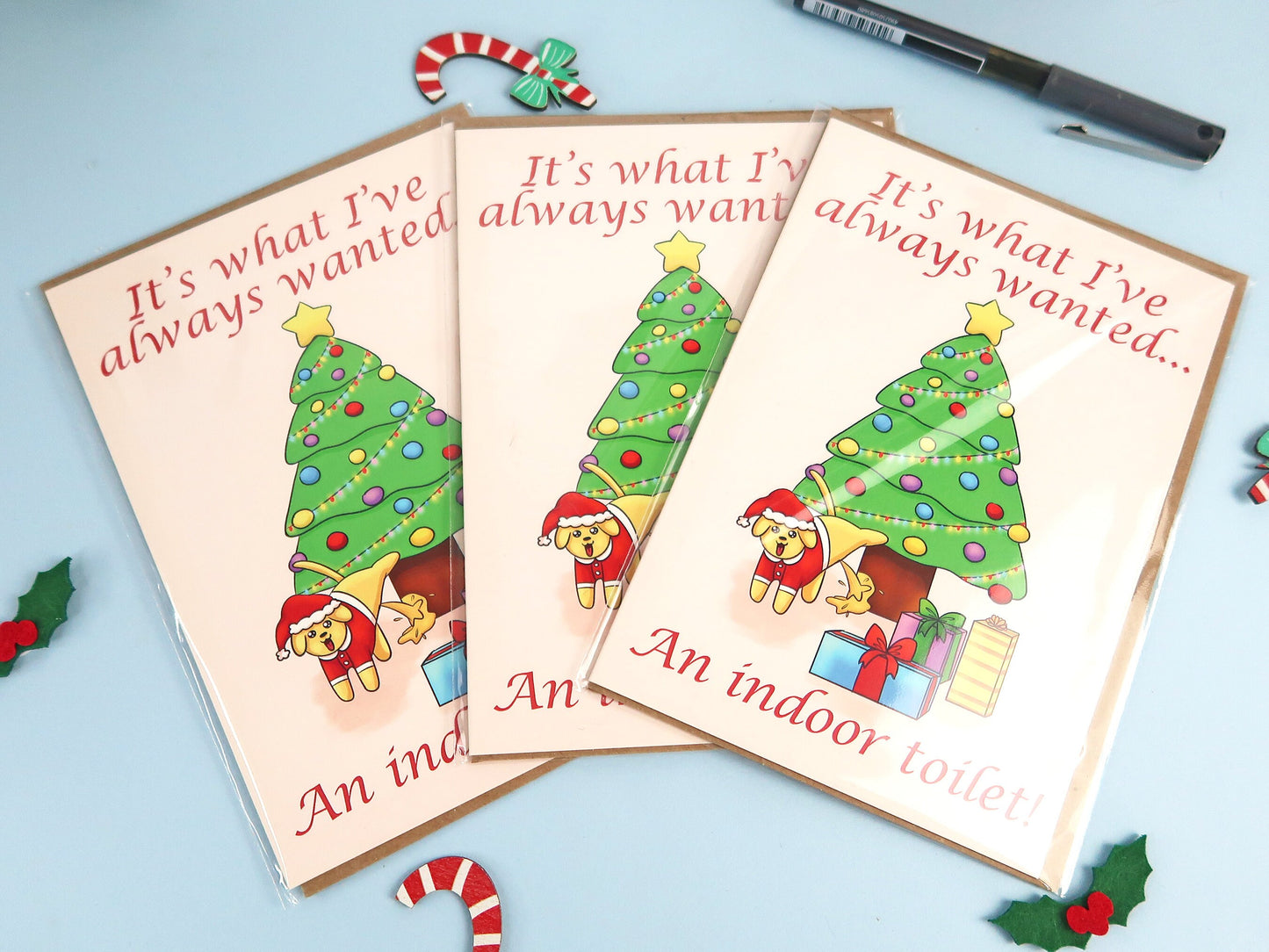 Funny Dog Christmas Card