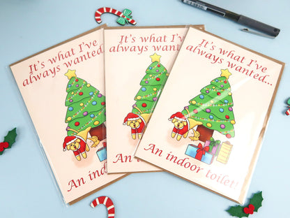 Funny Dog Christmas Card