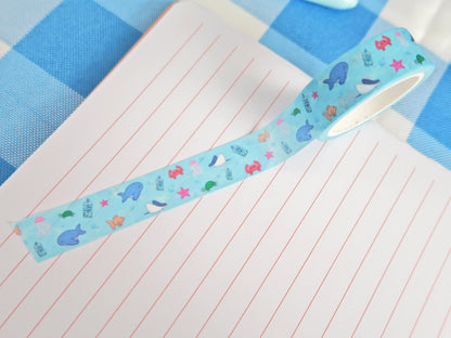Cute Ocean Boba Washi Tape
