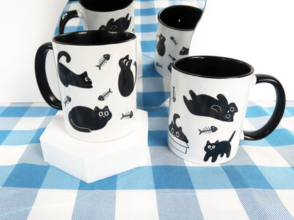 Cute Black Cat Mug