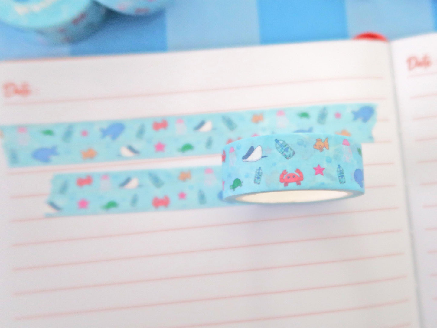 Cute Ocean Boba Washi Tape
