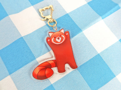 Acrylic Red Panda Keychains