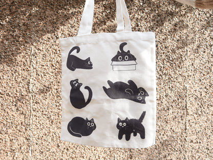 Black Cat Tote Bag