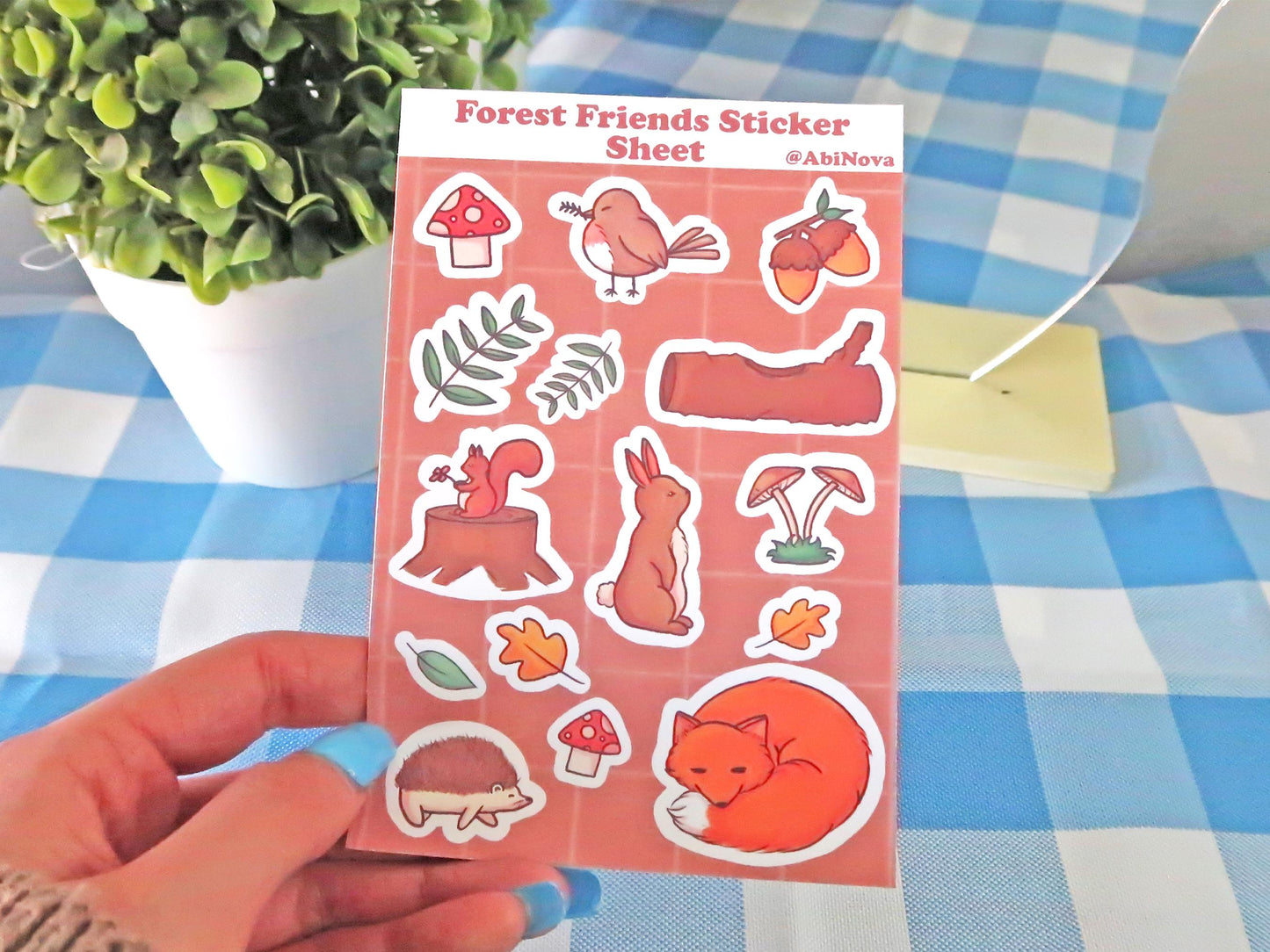 Woodland Critters Sticker Sheet