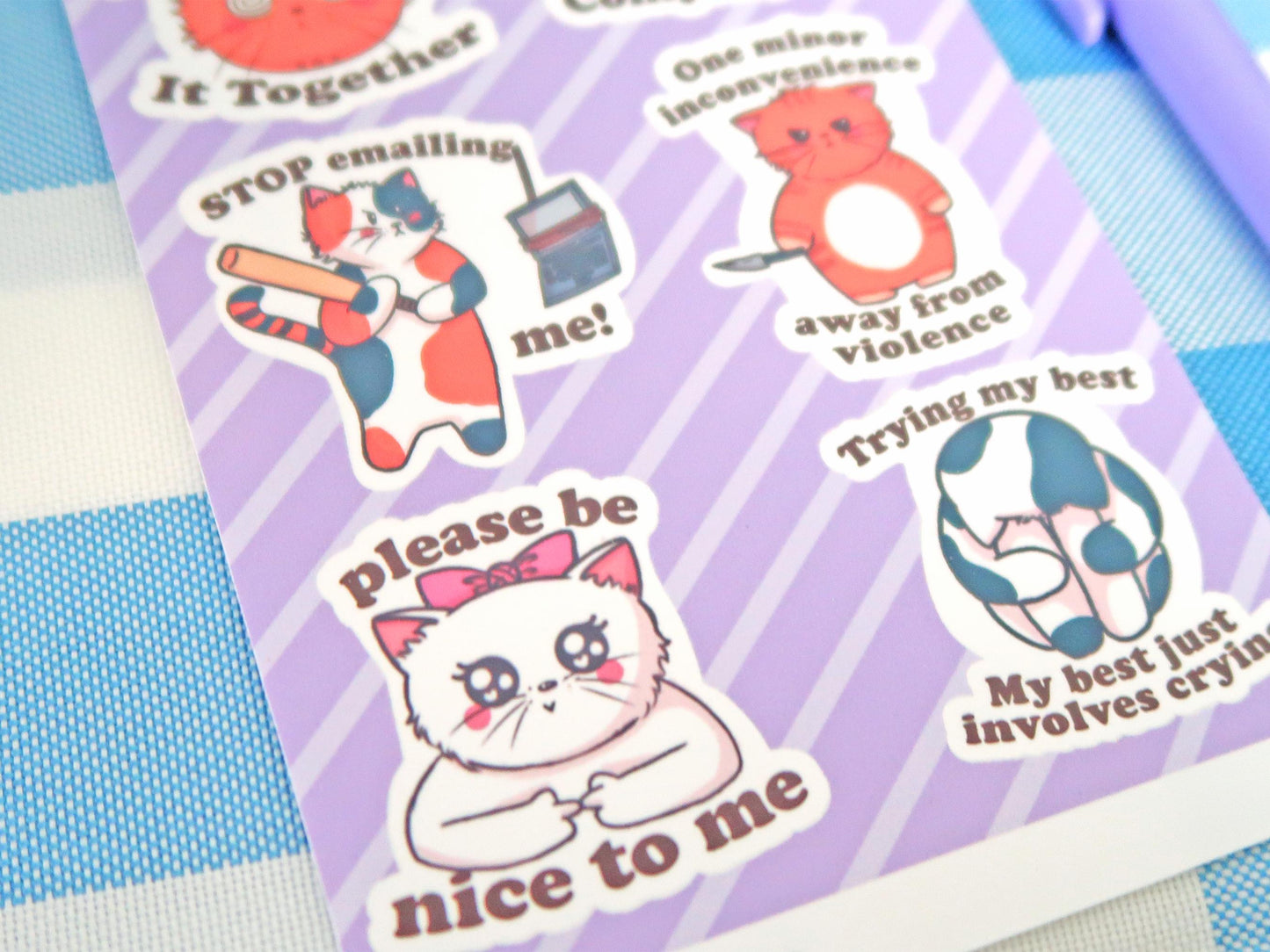 Trying My Best Sticker Sheets
