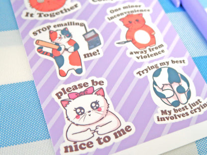 Trying My Best Sticker Sheets