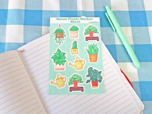 House Plants Sticker Sheet