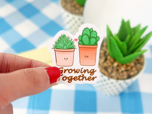 Growing together Sticker