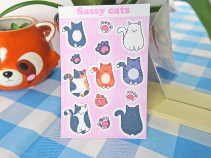 Sassy Cat Sticker Sheets