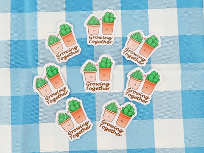 Growing together Sticker