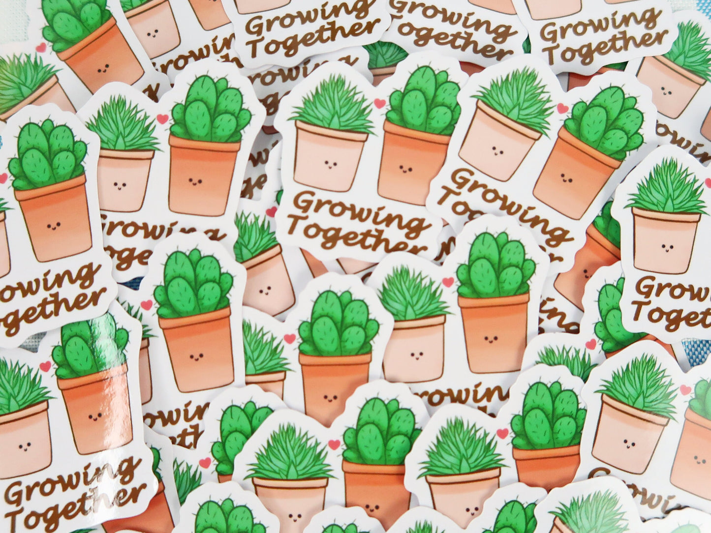 Growing together Sticker
