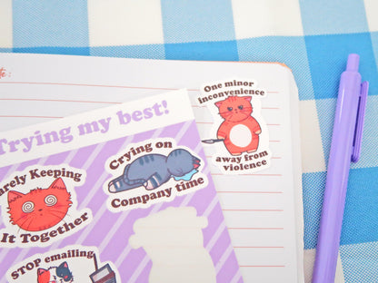 Trying My Best Sticker Sheets