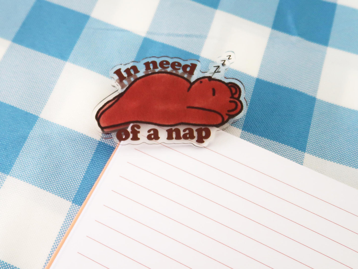 In Need Of A Nap Binder Clip